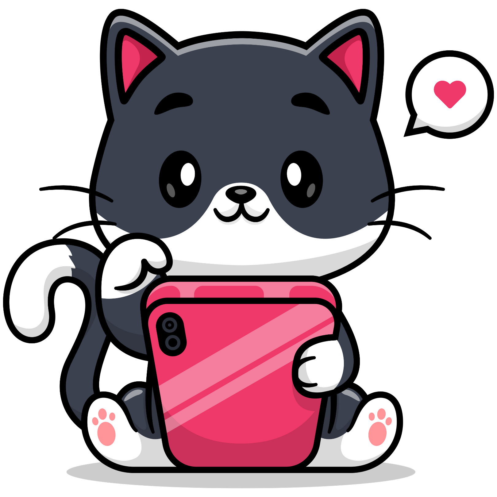 chat sur téléphone